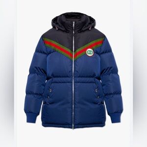 Gucci Women’s Logo Hooded Down Jacket